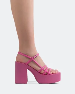 Women L'INTERVALLE Minou Fucshia Leather