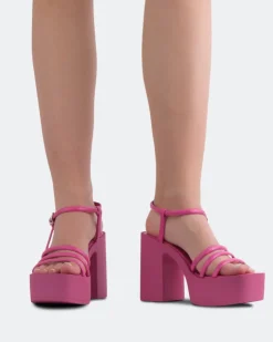Women L'INTERVALLE Minou Fucshia Leather