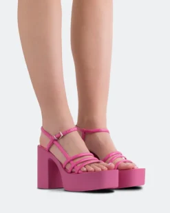 Women L'INTERVALLE Minou Fucshia Leather