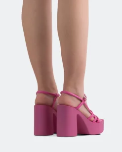 Women L'INTERVALLE Minou Fucshia Leather