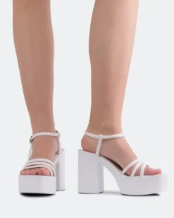 Women L'INTERVALLE Minou White Leather