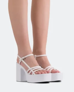 Women L'INTERVALLE Minou White Leather