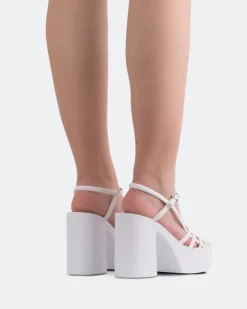 Women L'INTERVALLE Minou White Leather