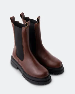Women L'INTERVALLE Missouri Brown Leather