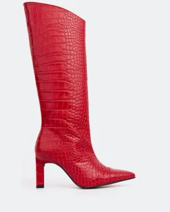 Women L'INTERVALLE Monarque Red Leather