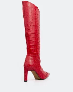 Women L'INTERVALLE Monarque Red Leather