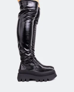 Women L'INTERVALLE Moncton Black Naplack Stretch