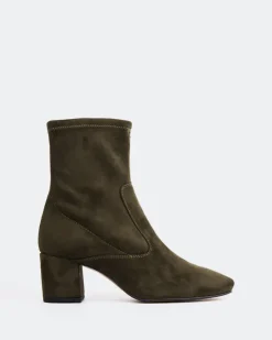 Women L'INTERVALLE Montigny Khaki Suede Stretch