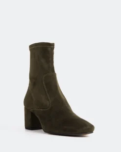 Women L'INTERVALLE Montigny Khaki Suede Stretch