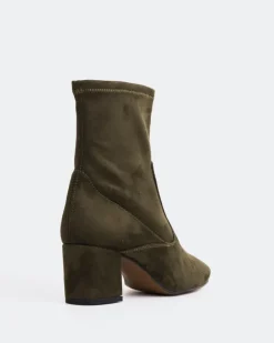 Women L'INTERVALLE Montigny Khaki Suede Stretch