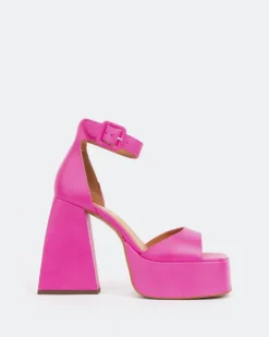 Women L'INTERVALLE Moore, Pink Leather/Cuir Rose