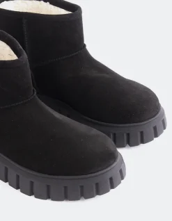 Women L'INTERVALLE Mortara Black Suede