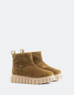 Women L'INTERVALLE Mortara Brown Suede