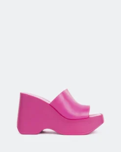 Women L'INTERVALLE Moss Fucshia Leather