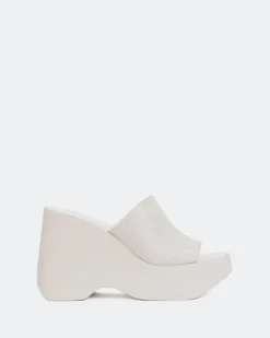 Women L'INTERVALLE Moss Off White Leather