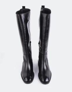 Women L'INTERVALLE Moyle Black Leather