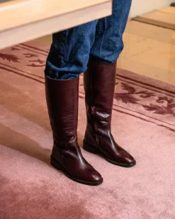 Women L'INTERVALLE Moyle Burgundy Leather