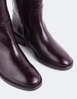Women L'INTERVALLE Moyle Burgundy Leather