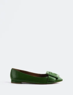 Women L'INTERVALLE Mulan Green Leather