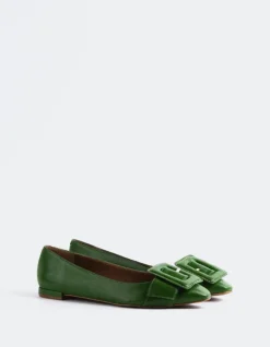Women L'INTERVALLE Mulan Green Leather