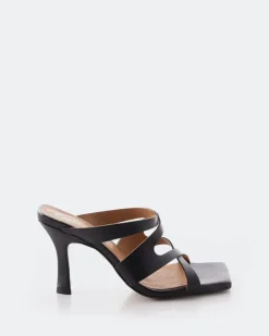 Women L'INTERVALLE Myrtos Black Leather