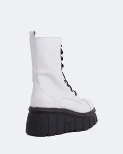 Women L'INTERVALLE Nanaimo White Leather