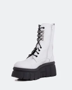 Women L'INTERVALLE Nanaimo White Leather