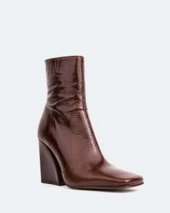 Women L'INTERVALLE Nazaire Chestnut Leather