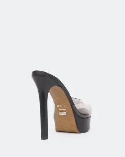 Women L'INTERVALLE Nene, Black Clear/Vinyl Noir