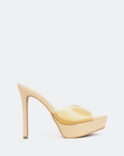 Women L'INTERVALLE Nene, Tan Clear/Vinyl Ocre