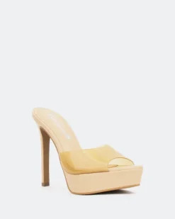 Women L'INTERVALLE Nene, Tan Clear/Vinyl Ocre