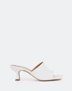 Women L'INTERVALLE Neptune White Leather/Cuir Blanc