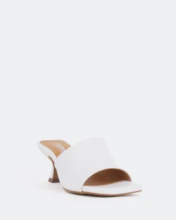Women L'INTERVALLE Neptune White Leather/Cuir Blanc