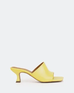 Women L'INTERVALLE Neptune Yellow Leather/Cuir Jaune