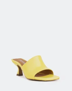 Women L'INTERVALLE Neptune Yellow Leather/Cuir Jaune