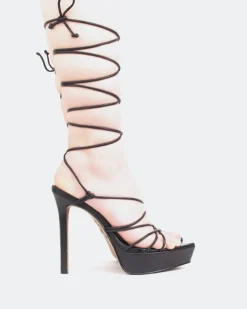 Women L'INTERVALLE Nevis Black Leather