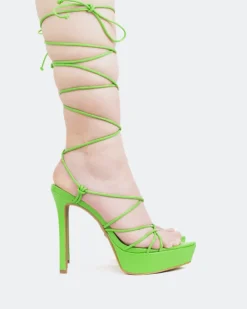 Women L'INTERVALLE Nevis Green Leather