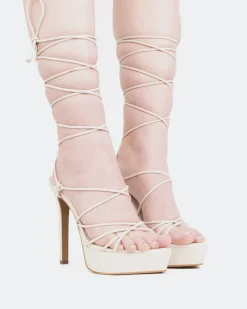 Women L'INTERVALLE Nevis Off White Leather