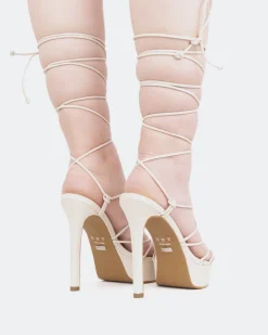 Women L'INTERVALLE Nevis Off White Leather