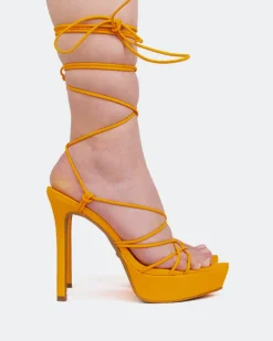 Women L'INTERVALLE Nevis Orange Leather