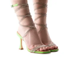 Women L'INTERVALLE Nifida Green Neon Leather