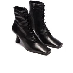 Women L'INTERVALLE Noble Black Leather