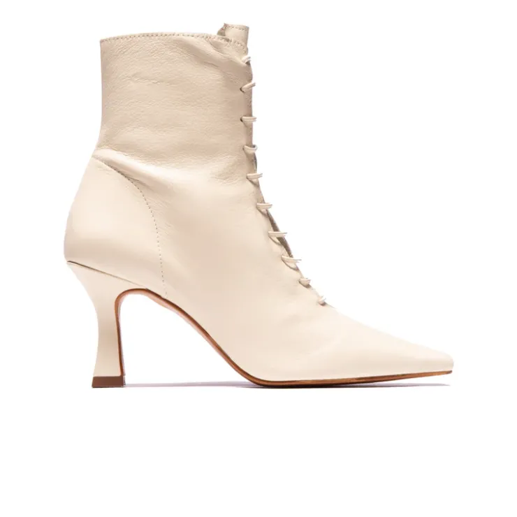 Women L'INTERVALLE Noble Off White Leather