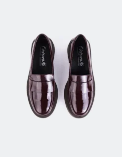 Women L'INTERVALLE Novee Burgundy Patent