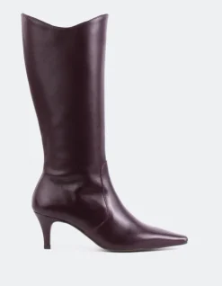 Women L'INTERVALLE Odyssia Burgundy Leather