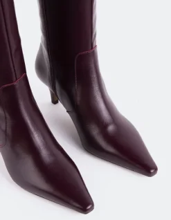 Women L'INTERVALLE Odyssia Burgundy Leather