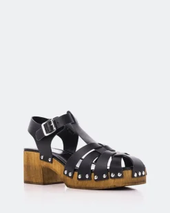 Women L'INTERVALLE Oline Black Leather