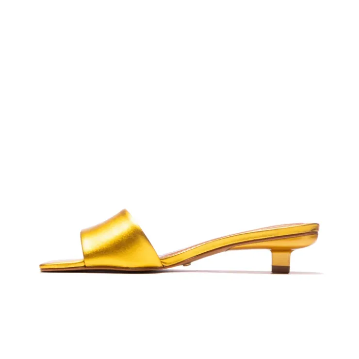 Women L'INTERVALLE Omnia Yellow Metallic