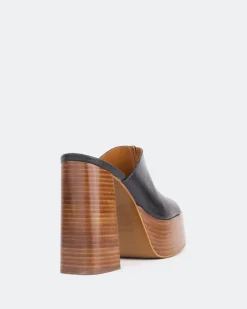 Women L'INTERVALLE Overboard Black Leather/Cuir Noir
