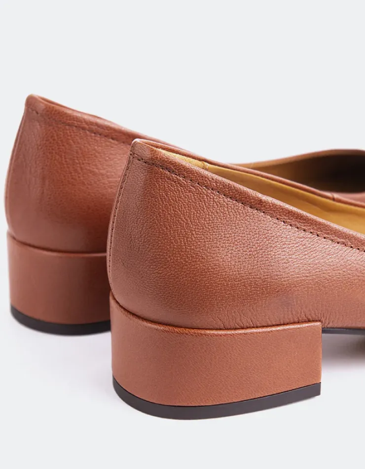 Women L'INTERVALLE Paisley Tan Vintage Leather